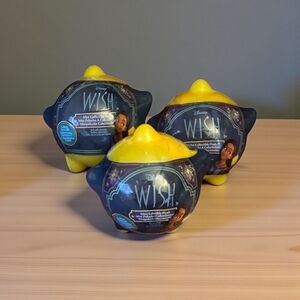 Disney Wish Mini Blind Capsule Plush Collectible Lot of 3 FACTORY SEALED
